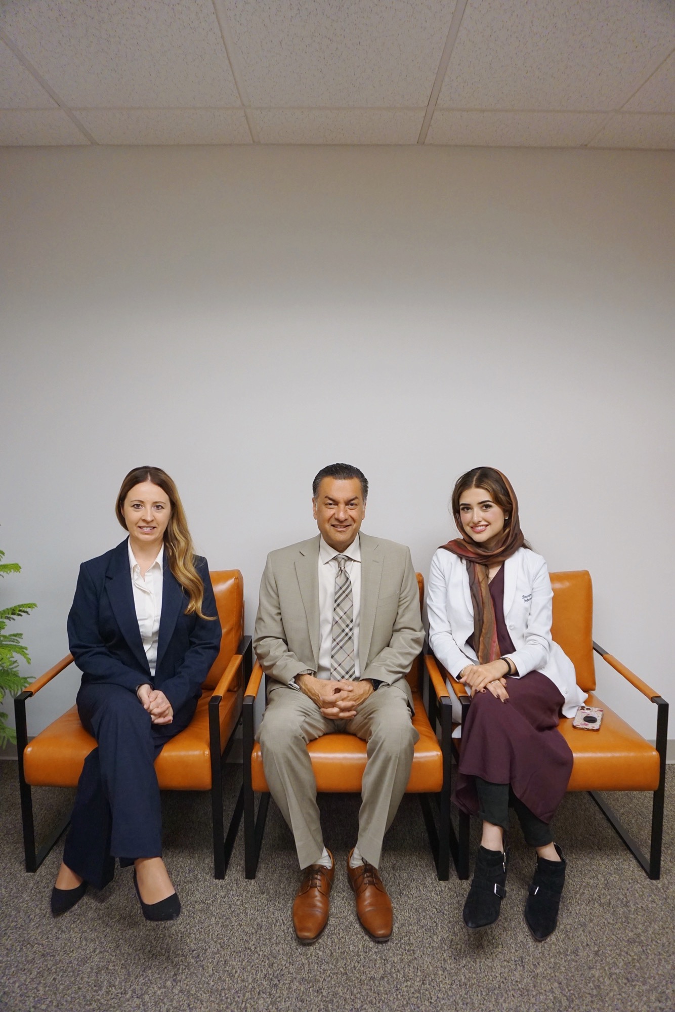 Group photo of Dr. Noorun, Dr. Baasma and Monika